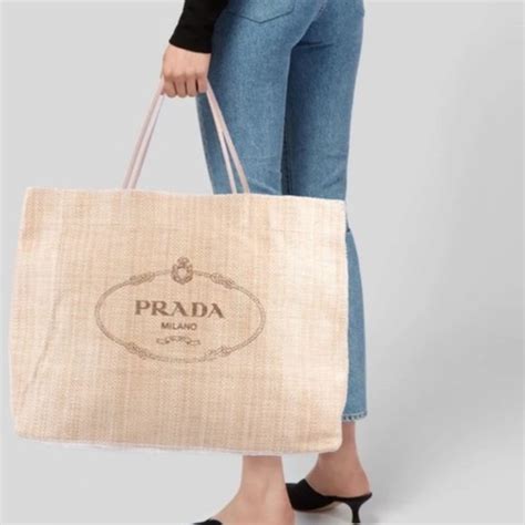 prada beach tote bag